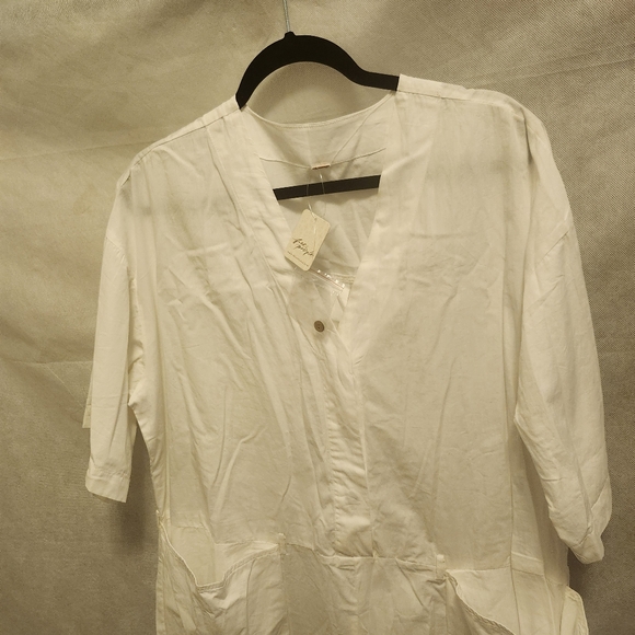 Free People Free-est Feels So Right Cotton Jumpsuit in Ivory - Picture 3 of 6